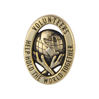 "Hold The World Together" - Volunteer Lapel Pins